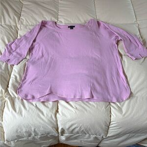 Tribal Lavender Scoop Neck Long Sleeve Top